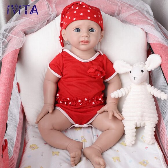 IVITA Other - IVITA 20inch Full Silicone Reborn Baby Girl Handmade Silicone Doll Infant